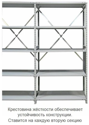 Стеллаж металлический ТСУ 3.2.5-300